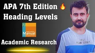 APA 7th edition  heading levels Tutorial || Heading and subheading explanation and demonstration