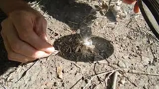 How to light a fire with a magnifying glass