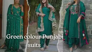 Green colour punjabi suits | Green colour punjabi suit design #green #punjabisuit #suits #suitdesign