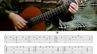 Heroes of Might and Magic Guitar Medley tabs fingertyle tutorial