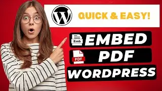 How To Embed PDF In WordPress 2024 🔥 - (FAST & Easy!)