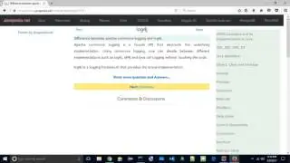 Difference between apache commons logging and log4j.
| javapedia.net