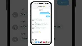 Custom iMessage Phone Text Message Group Chat Animation