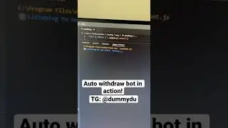 Auto withdraw bot trust wallet metamask in action! The only one legit!