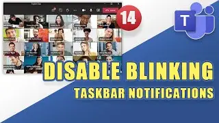 MS Teams - Disable BLINKING Taskbar Notifications!