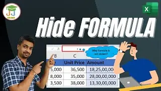 Hide Formulas in Excel | How to Lock and Hide Formula in Excel | Excel | Excel Tutorial Excel Tips