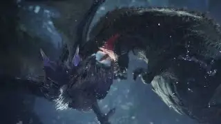 Deviljho VS Yian Garuga Cutscene (No Hunter) - MHW Iceborne