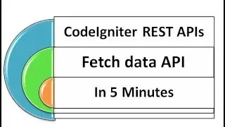 Codeigniter Rest API in 5 minutes, Codeigniter fetch data API Tutorial #php #ci #apis #codeigniter