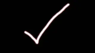 Neon Check Mark Scribble Animation Overlay HD | Free to use !