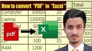 How to Convert PDF to Excel | Advance PDF to excel file | Pdf to Excel