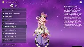 DORI ALL VOICE LINES (ENGLISH)