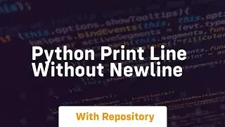 python print line without newline