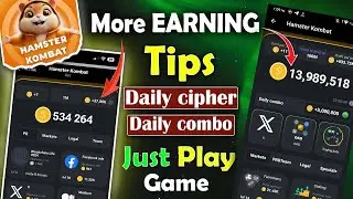 Hamster Kombat Combo Today | More EARNING Tips Hamster Combat Daily Cipher | Hamster Kombat Game