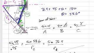 Dynamics - Instantaneous Center of Zero Velocity example 3