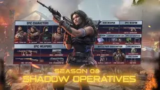 SEASON 8 All Battle Pass Characters | Season 8 Free Ranked Character/All Free & Paid Characters Codm