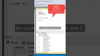 #SQL Extremely Useful Pattern Index Function. #datascience #coding #programming #mssql #patindex