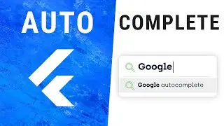 Flutter Autocomplete Widget