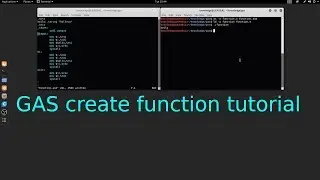 GAS x64 GNU Assembler create function tutorial in Linux