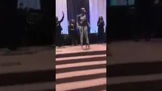 Latice Crawford ministers at Little Rock Baptist Church