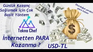 İnternetten Para Kazanma Oturduğun Yerden Gelir Elde Et Çok Basit Yöntem GERÇEK EK GELİR ELDE ETME