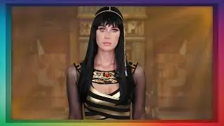 ASMR Cleopatra Role Play  (golden face mask application)