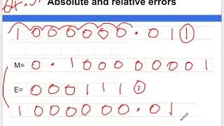 Data Representation   Absolute and relative errors
