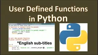 Python User Defined Functions - Python User Defined Function Example-Python Function Program-Python