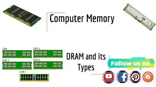 Computer Memory- DRAM| Types of RAM| DRAM and its types| Difference b/w DDR, DDR2, DDR3, DDR4, DDR5