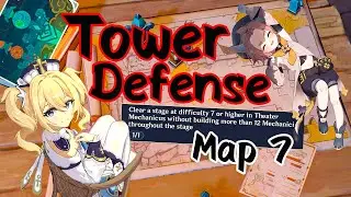 Tower Defense Map 7| How to Complete The 12 Mechanic Task| |Genshin Impact|