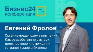 Организующая схема компании. Евгений Фролов