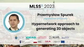 Przemysław Spurek - Hypernetwork approach to generating 3D objects | MLSS Kraków 2023