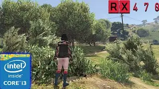 GTA V Online ВЫСОКИЕ НАСТРОЙКИ RX 470 4GB I3 10100F 16 GB RAM
