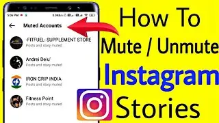 How to Mute & Unmute someones Instagram Story