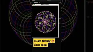 Love coding ❤️❤️ Print Amazing Circle Spiral using python 