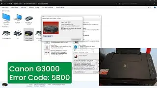 Resetting the waste ink absorber Canon G3000 or Canon all product error code 5B00