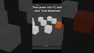 How to Link Materials in Blender #blender #blender3d #blendertutorial