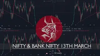 Nifty and Bank Nifty 13th March Imp Targets || RED or GREEN || WallStreetMagnate