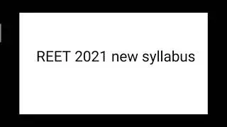 REET 2021 new syllabus changes level 2 all subject