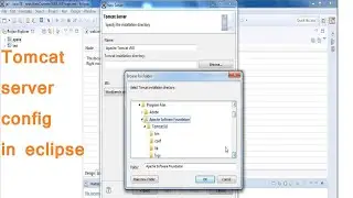 How to config Tomcat in eclipse ide step by step | tomcate instalation directory