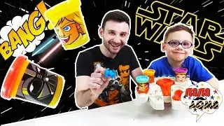 СТРОИМ КОСМИЧЕСКИЙ КОРАБЛЬ! Папа Макс и Елисей играют в Play Doh Star Wars! 13+