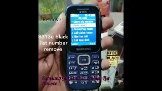 Samsung Black List remove any Keypad Mobile | b110e, e1200, b310e, b313e