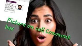 Picture on cell Comment box