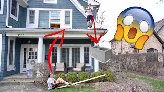 TRYING TO LAUNCH MY BROTHER INTO SPACE!!