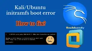 Fix Initramfs Problem | Kali Linux