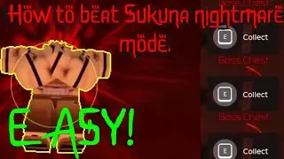 How to beat nightmare Sukuna in Jujutsu Infinite | Jujutsu Infinite Roblox