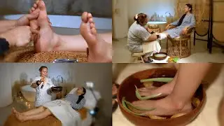 I tried Exclusive Balinese FOOT RITUALS. So relaxing SPA & Reflexology [ASMR no talking]