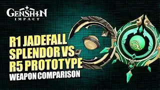 R1 Jadefalls Splendor Versus R5 Prototype Amber | Weapon Comparison For Baizhu | Genshin Impact 3.6