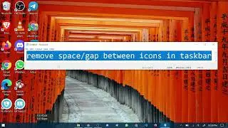 Remove Space / Gap between Icons in Taskbar