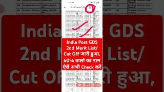 GDS 2nd Merit List 2024 Out, India Post GDS 2nd Merit List 2024 Kaise Dekhe, Download 2nd Merit List