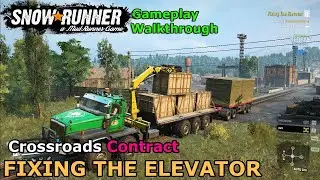 SnowRunner - Fixing The Elevator |  Crossroads Belozerks Glades, Central Asia Task | Phase 8